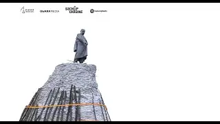 Statue of Taras Shevchenko protected from shelling, Kharkiv 
