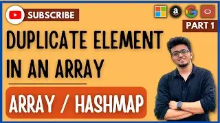 Searching Algorithm (Q&A -1) - Find duplicate element in a given array