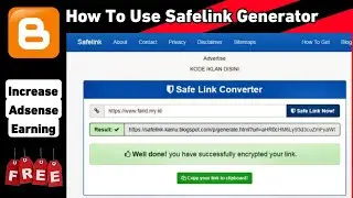 How To Use Auto SafeLink | Increase Adsense Earnings From Safelink Blogger (2023) Hindi | Ravitech