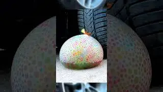 Crushing Crunchy & Soft Things by Car! #shorts #crushing #asmr #crunchy