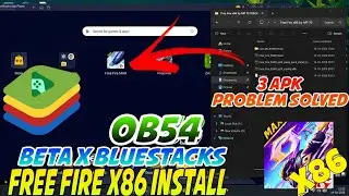 How To Install Free Fire X86 In Bluestacks | Beta X Bluestacks ob52 Apk Download 