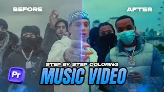 how to EASILY COLOR a FULL MUSIC VIDEO Step by Step Workflow (Premiere Pro)
