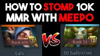 HOW TO DESTROY 10K MMR PLAYERS WITH MEEPO (vs. EternalEnvy)