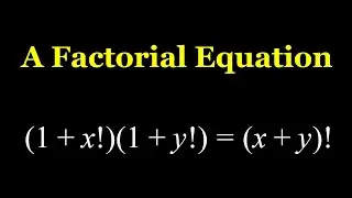 A Quick and Easy Factorial Equation from Romania