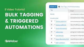 How to bulk tag subscribers to trigger an automated email campaign