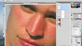 Man's Retouching 1 - Levels adjustments & Spot Healing tool