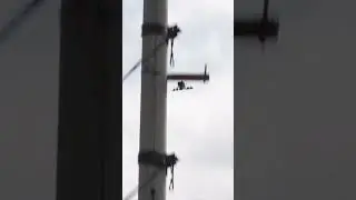 Опасная посадка БПЛА. Трюк не удался