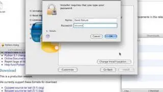 Installing Python 3.1 under MacOSX