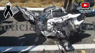 Fatal accidente BMW R1200 en la carretera via palenque-playas de catazaja