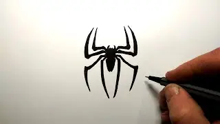 Как нарисовать Логотип Человека-паука | Spider-Man logo drawing