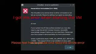How to install Virtual Box in Fedora | Kernel driver not installed (rc=-1908)
