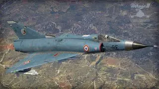 Mirage IIIC Vs MiG-21 Low visibility mountain range intercept. VR War Thunder.