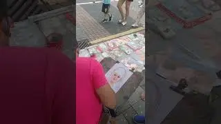 Galing naman ni kuya mag drawing #paintings #artist #hongkong #shortsvideo #pastel #pasteldrawing