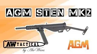 Страйкбольный пистолет пулемет AGM STEN MK2  AGM-STEN