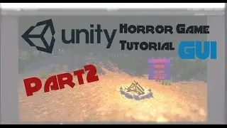 unity 5 Horror Game Tutorial (part2) *Main Menu GUI*
