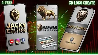 3d Logo Editing Ai, new trending full screen logo create alight motion | full screen logo editing