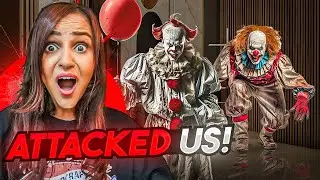 TWO CLOWNS attacked us in our HOUSE 😱  *OMG*
