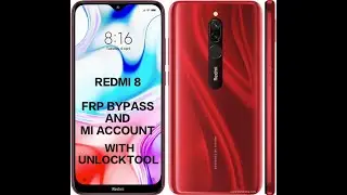 REDMI 8 MI ACCOUNT AND FRP BYPASS 100% DONE WITH UNLOCK TOOL | UNLOCKTOOL INFO