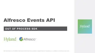 Alfresco Events API with Java SDK (aka Out of Process SDK )