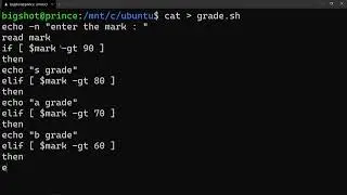 Grade Determination Shell Programming | os | 4th sem cse | operating system lab | QT