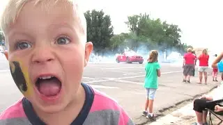🚘Car SPINS Out of Control at PARADE!🍩