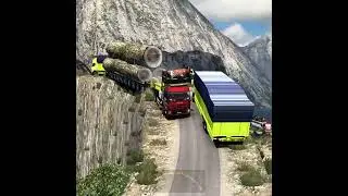 ETS 2 | Trucking Extreme Load on Narrow Cliff Road