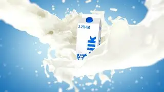 Milk Splash With Box Element 3D | After Effects & Element 3D Template