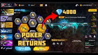 NEW MP40 RING EVENT FREE FIRE | POKER MP40 SKIN RETURN EVENT | FF NEW EVENT