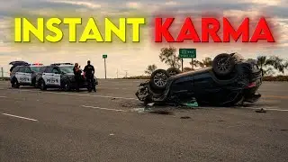 Bad Drivers Get INSTANT KARMA — Road Rage Gone Wrong!