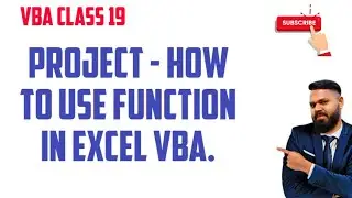 how to use function in excel vba. Project in excel vba.