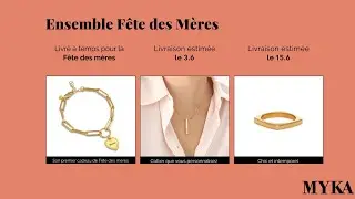 Ensemble Fête des Mères - Collier Bar Personnalisé Plaqué Or- 3 Bijoux