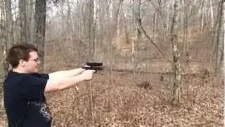 Dual wielding Glocks in slow mo