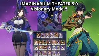 NEW Imaginarium Theater Act 1 - Act 10 Visionary Mode Full Run | Genshin Impact