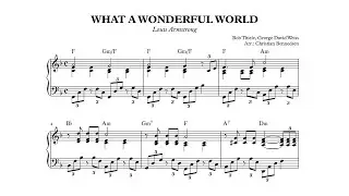 What A Wonderful World - Piano