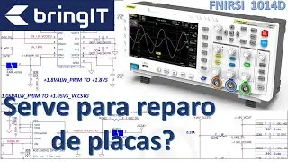 Osciloscópio FNIRSI 1014D. Serve para reparo de placas de notebooks e PC´s? Opinião sincera.