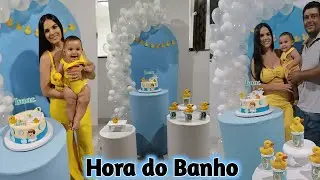 Mesversário Isaac 9 Meses/ Hora do banho 🦆
