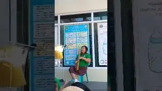Pinay amputee  in Saxophone What a Wonderful world