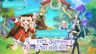 Redeem Code Special Program Genshin Impact 3.8 | Secret Summer Paradise