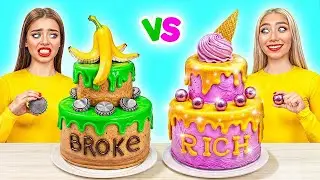Rich vs Broke Cake Decorating Challenge | Edible Battle by Multi DO Challenge