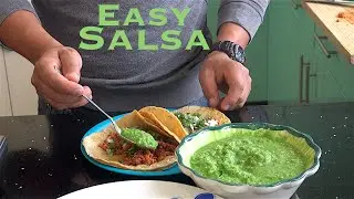 Easy salsa verde recipe less than 5 minutes to make