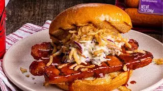 Spicy BBQ Smoked Sausage Sandwich