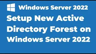 29. Setup New Active Directory Forest on Windows Server 2022