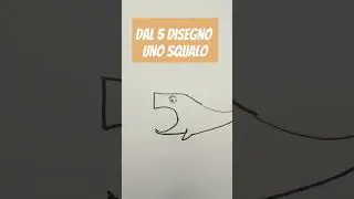 dal 5 disegno uno squalo