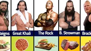 WWE Superstar Favourite Food || Undertaker, Roman Reigns, Brock Lesnar