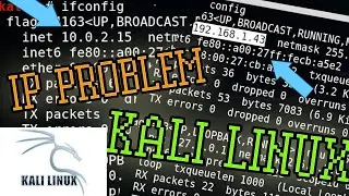 Solución error/problem IP en Kali Linux | error ip adress in kali linux solution | Máquina Virtual