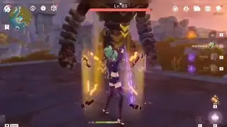 Kuki Shinobu Elemental Skill & Burst Testing on Enemies Genshin Impact (2.7 Beta)