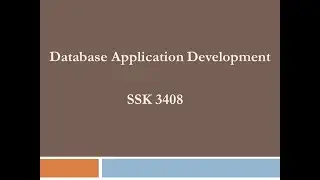 Class 05.1 Web-based Database Applications