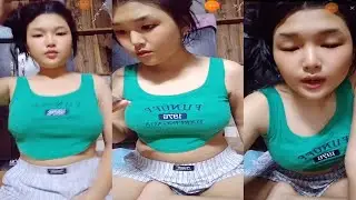GADIS CANTIK baju hijau Mini asyik duduk baru ‼️ #49 #bigo #live #girl #beautiful