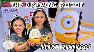 Maia and Marga x WEDRAW Eggy Educational Robot Unboxing