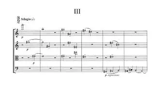 [Tigran Mansurian] String Quartet No.3 (Score-Video)